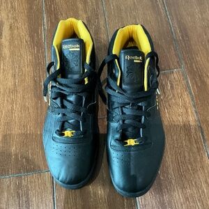 Reebok Classic Black and Yellow